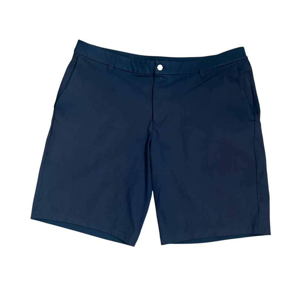Lululemon Commission Short 9 Warpstreme Navy Blue Mens 38 M7AB3S